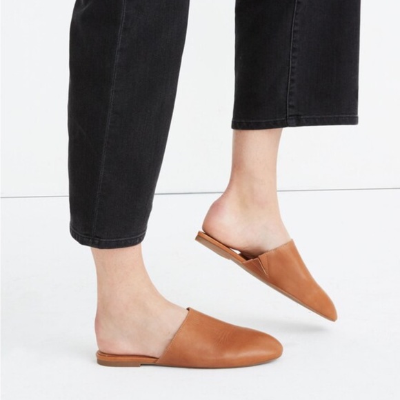 Madewell Shoes - Madewell The Cory Brown Leather Women's Mules Size 9